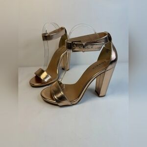 Gold High Heel Sandals